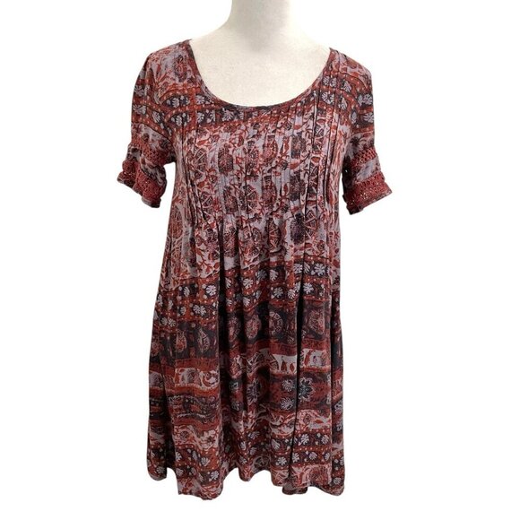 Urban Outfitters Bohemian Boho Hippie Festival Frock Mini Dress size Small - Picture 1 of 8